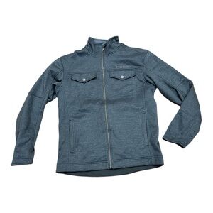Marmot Hawkins Charcoal Grey Fleece Midweight Hiking Jacket Coat Men's Medium